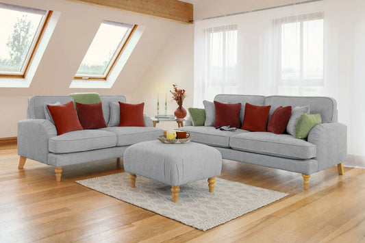 Rupert 3+2 Seat Sofa Set - Grey