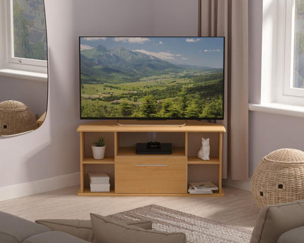 Sherwood Corner TV Unit in Modern Oak