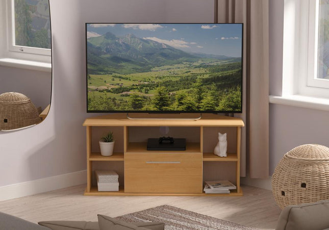 Sherwood Corner TV Unit in Modern Oak