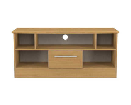 Sherwood Open TV Unit in Modern Oak
