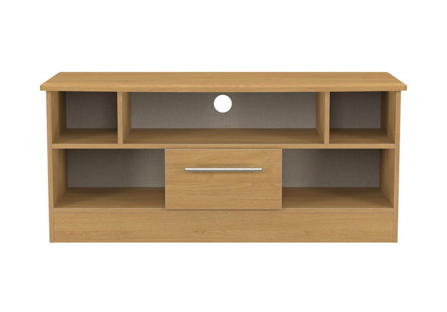 Sherwood Open TV Unit in Modern Oak