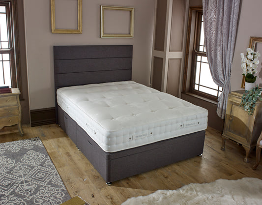 3 Panel Horizontal Headboard  Ottoman Divan Bed