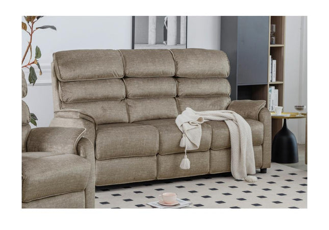 Savoy Fixed 3 Seater Sofa In Taupe