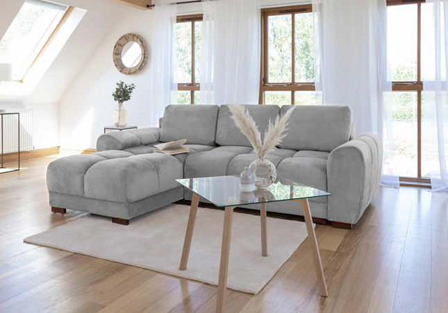 Azzuro Universal Corner  Sofa Bed – Grey