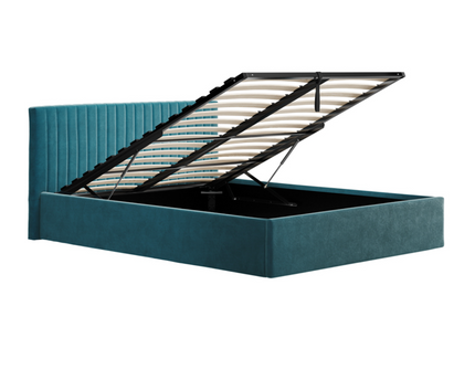 Berlin Ottoman Bed Frame Double In Teal
