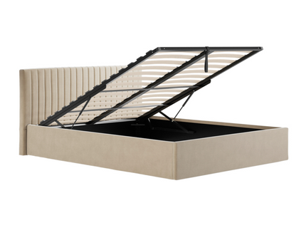 Berlin Ottoman Bed Frame Double In Beige