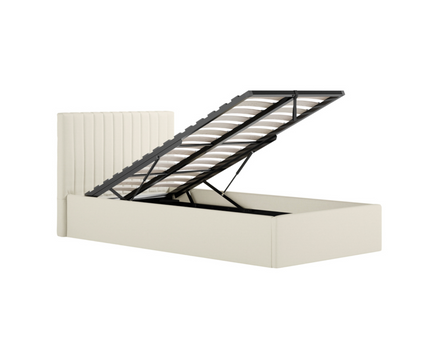 Berlin Ottoman Bed Frame Single Size In Milk