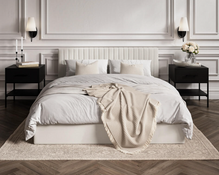 Berlin Ottoman Bed Frame King Size In Mink