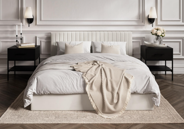 Berlin Ottoman Bed Frame Super King Size In Mink