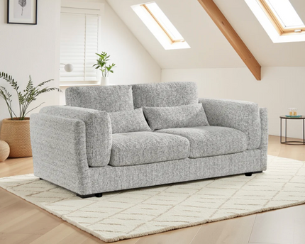 Bari 3 Seater Sofa In Grey