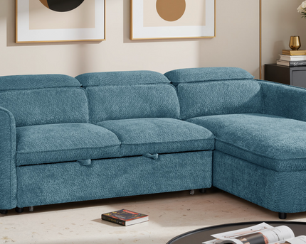 Capri Sofa Bed Blue Universal Corner