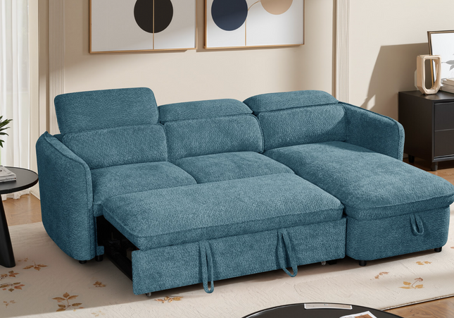 Capri Sofa Bed Blue Universal Corner