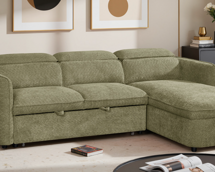 Capri Sofa Bed Green Universal Corner