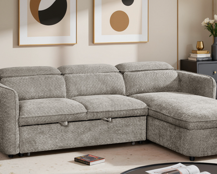 Capri Sofa Bed Grey Universal Corner