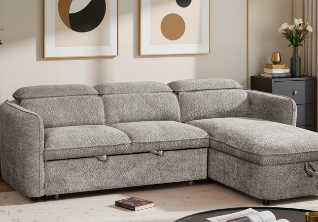 Capri Sofa Bed Grey Universal Corner