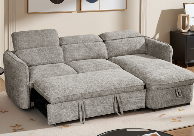 Capri Sofa Bed Grey Universal Corner