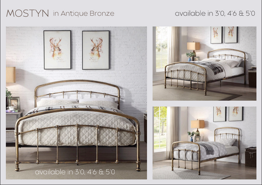 Mostyn Bed Bundle - Antique Bronze