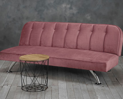 Brighton 3 Seat Sofa Bed In Pink