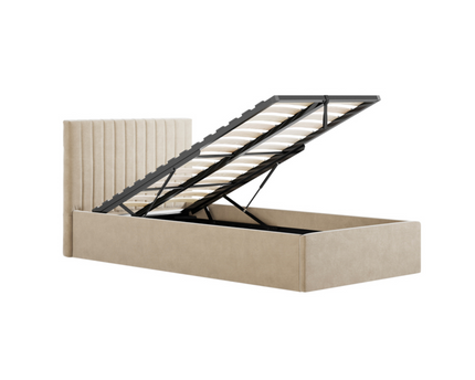 Berlin Ottoman Bed Frame Single In Beige