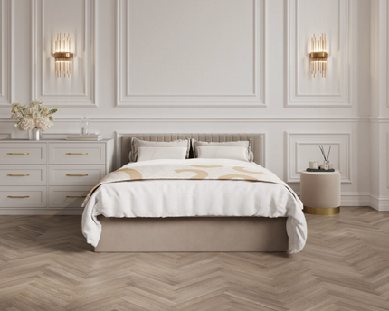 Berlin Ottoman Bed Frame Double In Beige