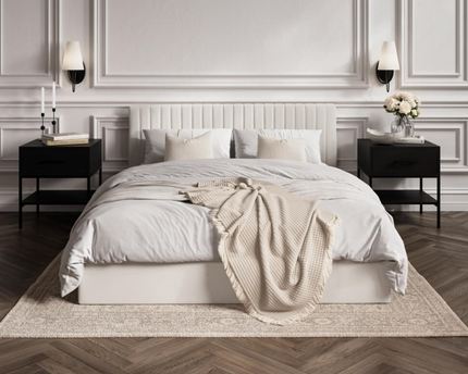 Berlin Ottoman Bed Frame Super King Size In Mink