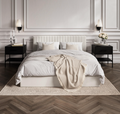 Mink / Frame Headboard And Mattress