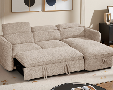 Capri Sofa Bed Beige Universal Corner