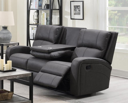 Silverton 3 Seater Manual Recliner Sofa – Dark Grey