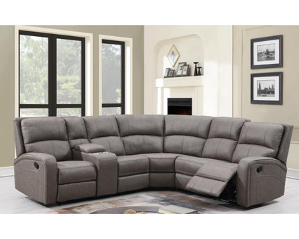 Silverton Manual Recliner Corner Sofa – Taupe