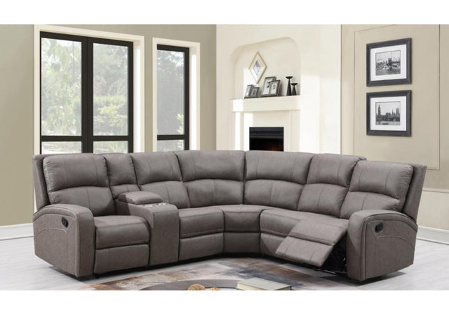 Silverton Manual Recliner Corner Sofa – Taupe