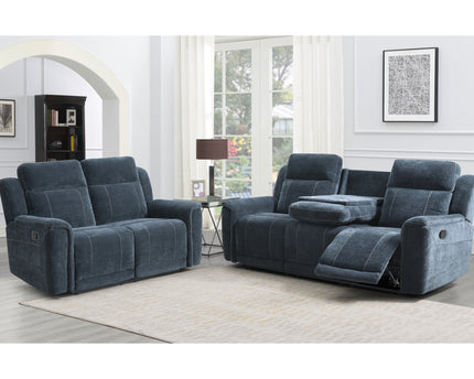 Somerton 3 Seater + 2 Seater Manual Recliner Sofa Set – Dark Grey