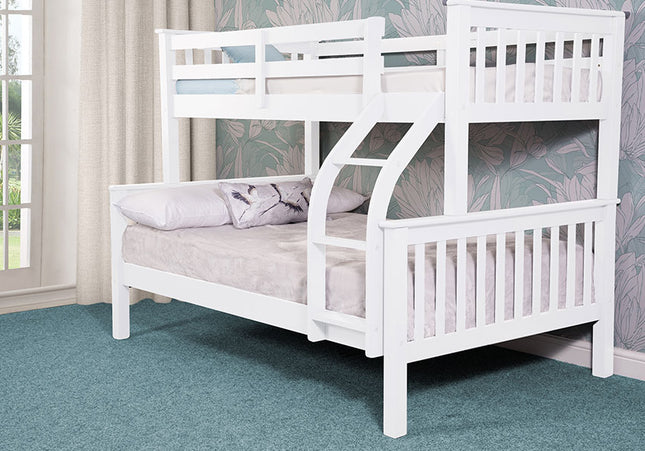 Treble Bunk Bed Bundle In White