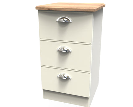 Victoria Bedroom Collection In Cream Ash With Riviera Oak Top