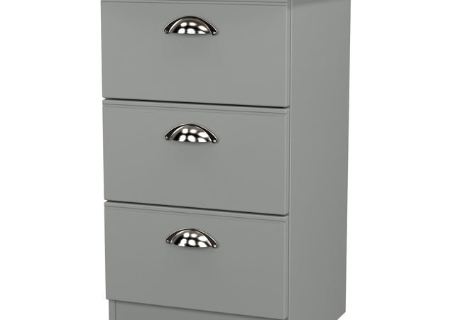 Victoria Bedroom Collection In Dusk Grey With Riviera Oak Top