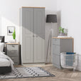 Dusk Grey With Riviera Oak Top / Trio Set