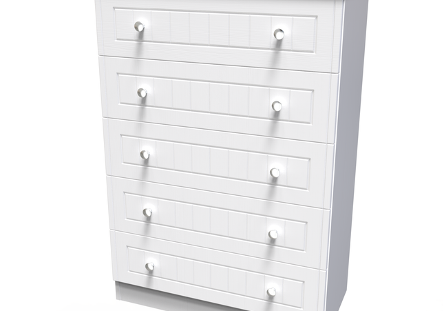 Vienna Bedroom Collection In White Ash With Bardolino Oak Top