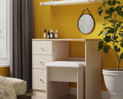 Vienna Desk & Stool in Kashmir Ash & Bardolino Oak