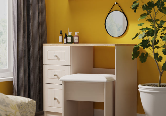 Vienna Desk & Stool in Kashmir Ash & Bardolino Oak