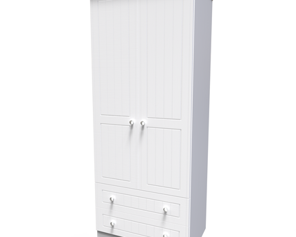 Vienna Bedroom Collection In White Ash With Bardolino Oak Top