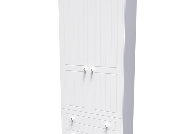 Vienna Bedroom Collection In White Ash With Bardolino Oak Top
