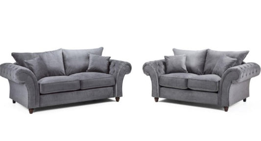 Windsor 3+2 Seat Sofa Set - Grey