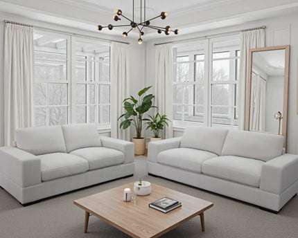 Westminster 3 and 2 Sofa Set In Ivory