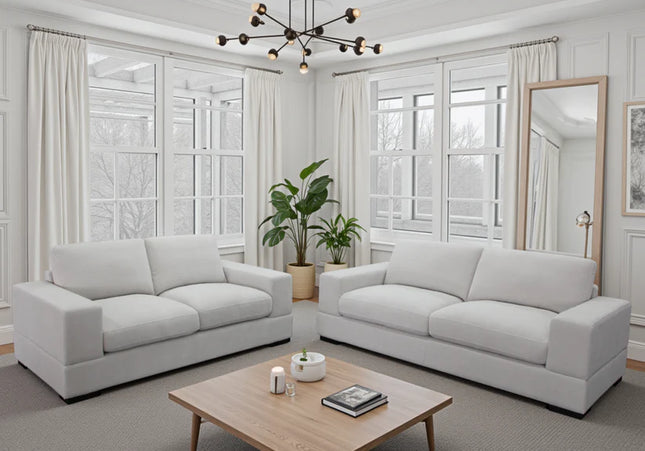 Westminster 3 and 2 Sofa Set In Ivory