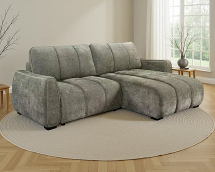 Portland Green Universal Corner Sofa Bed