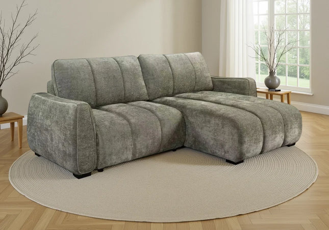 Portland Green Universal Corner Sofa Bed
