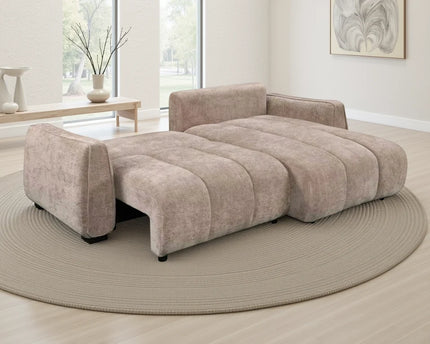 Portland Beige Universal Corner Sofa Bed