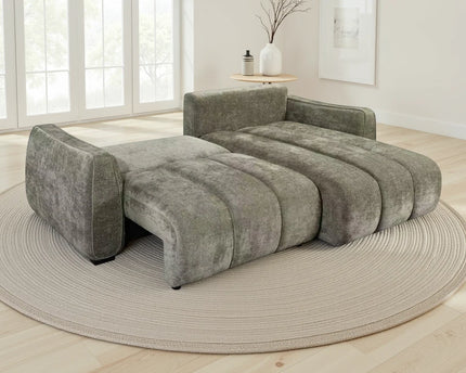 Portland Green Universal Corner Sofa Bed