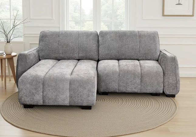 Portland Grey Universal Corner Sofa Bed