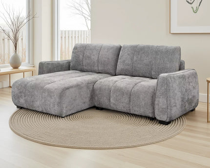 Portland Grey Universal Corner Sofa Bed