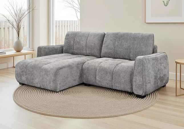 Portland Grey Universal Corner Sofa Bed